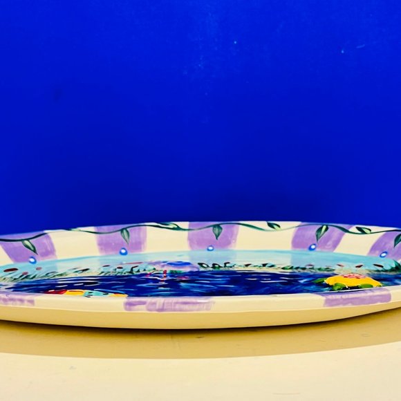NEW… 18” Nautical Serving Platter, by Chesapeake Bay Company, Decorative Ceramic - Picture 7 of 16